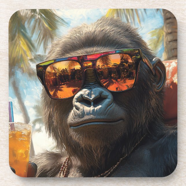 boss gorilla beverage coaster (Front)