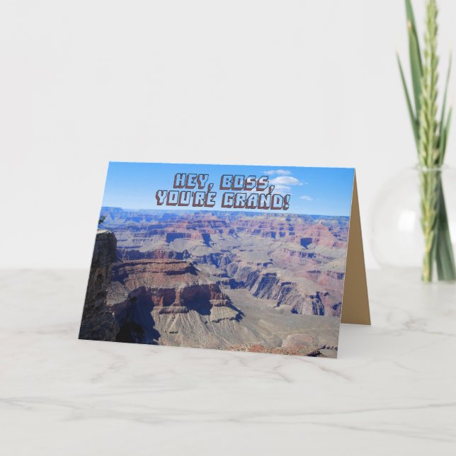 Boss Grand Canyon Birthday Card (Front)