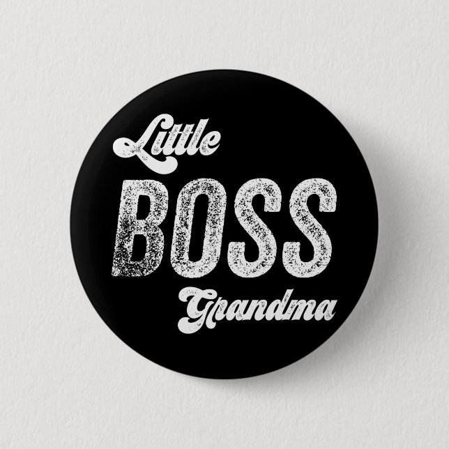 Boss Grandma Baby Mothers Day  Button (Front)