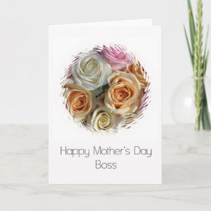 Boss Happy Mother's Day rose card