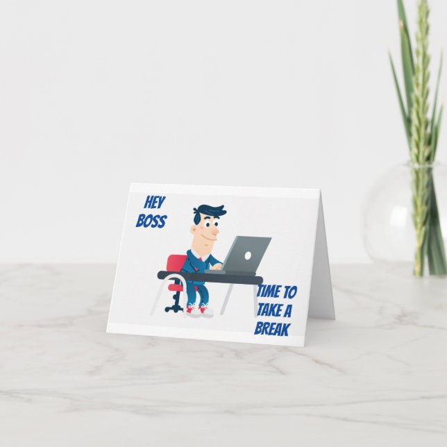 **BOSS** HOPE BIRTHDAY IS BEST ONE EVER CARD (Front)