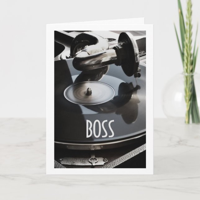 **BOSS** HOPE BIRTHDAY IS FILLED W/ MUSIC U ENJOY CARD (Front)
