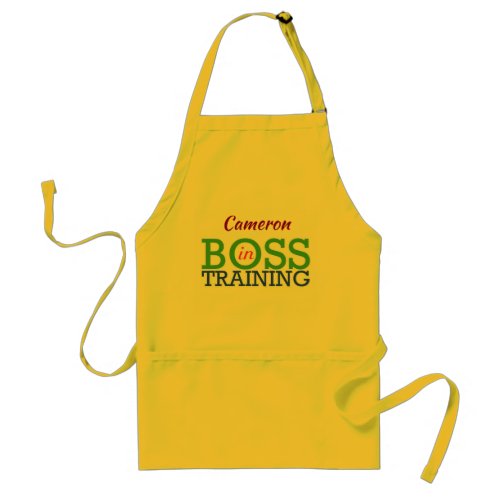 Boss In Training Adult Apron