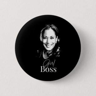 Boss Kamala Harris For Liberal Democrats  Button