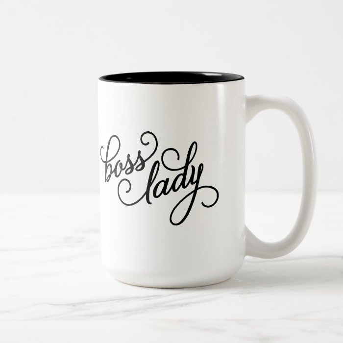 Boss Lady 15oz Two Toned Mug Zazzle