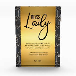 Boss lady acrylic award