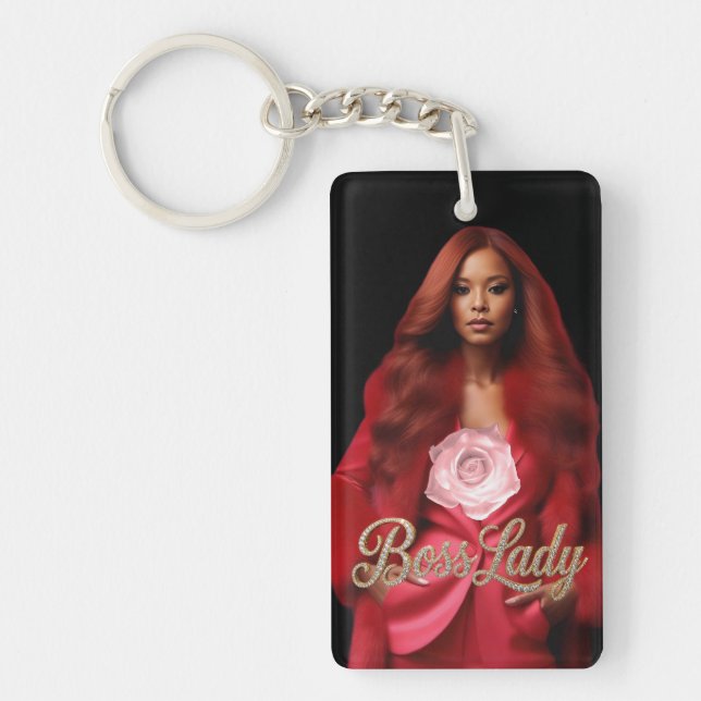 Boss Lady Acrylic Keychain (Front)