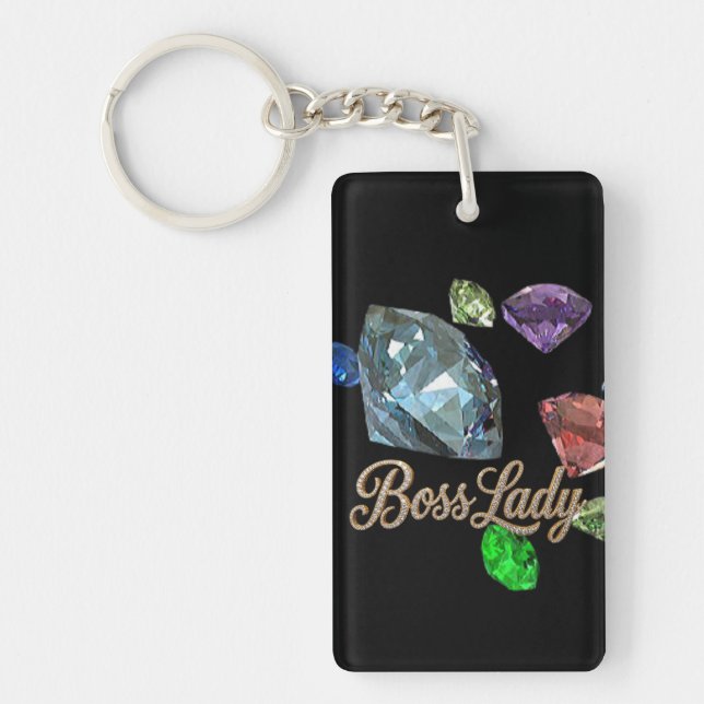 Boss Lady Acrylic Keychain (Front)
