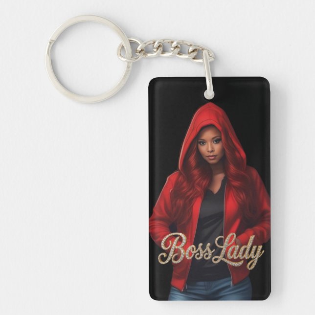 Boss Lady Acrylic Keychain (Front)