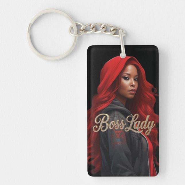 Boss Lady Acrylic Keychain (Front)