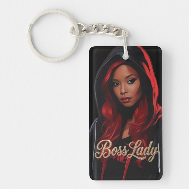 Boss Lady Acrylic Keychain (Front)