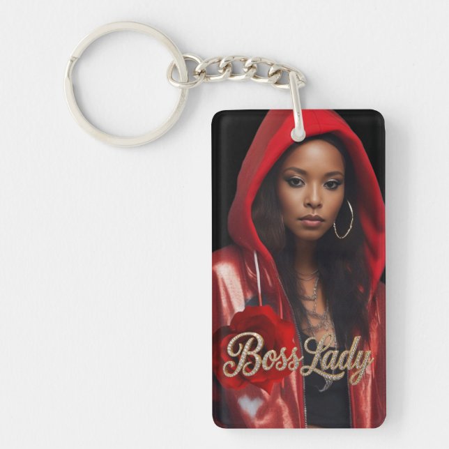 Boss Lady Acrylic Keychain (Front)