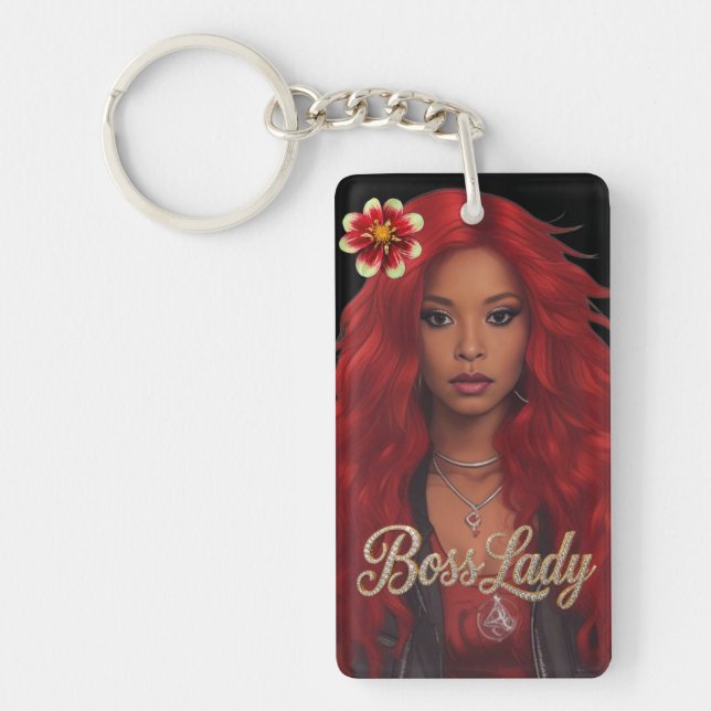 Boss Lady Acrylic Keychain (Front)