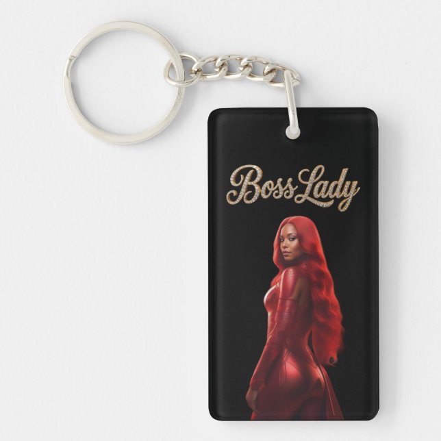 Boss Lady Acrylic Keychain (Front)
