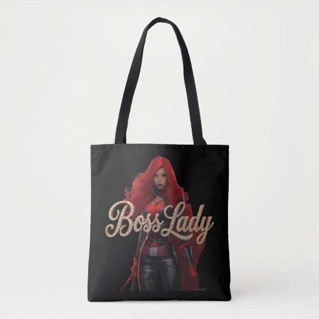 Boss Lady All-Over-Print Tote Bag (Front)