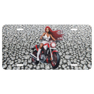 Boss Lady Aluminum License Plate