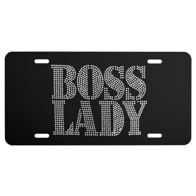 Boss Lady Aluminum License Plate (Front)