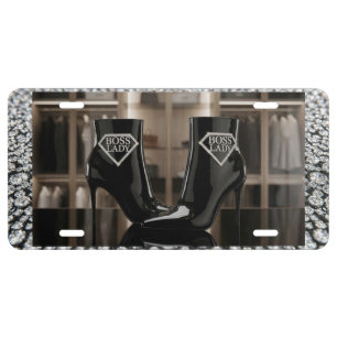 Boss Lady Aluminum License Plate