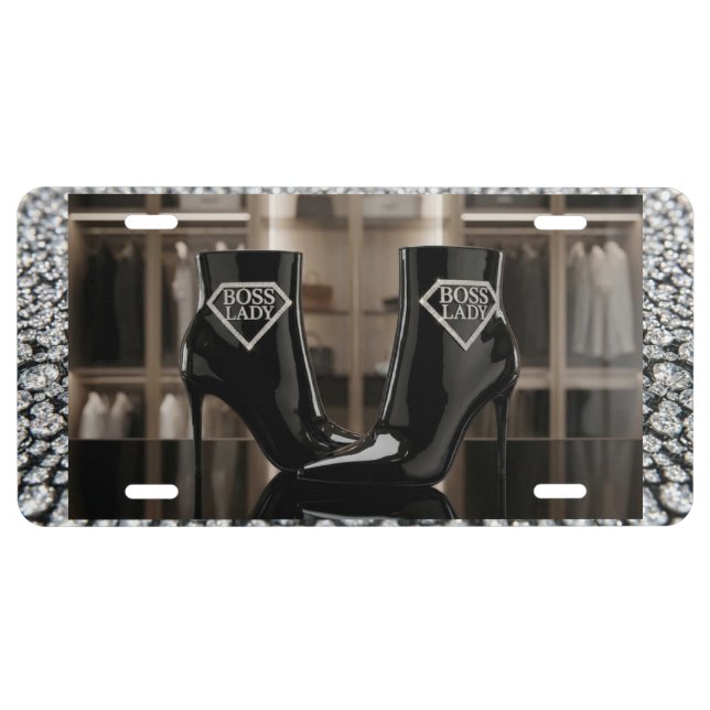 Boss Lady Aluminum License Plate (Front)