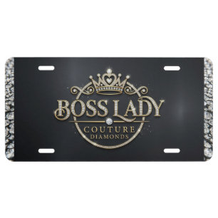 Boss Lady Aluminum License Plate