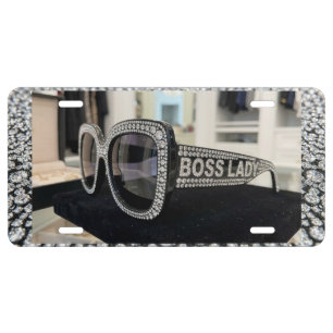 Boss Lady Aluminum License Plate