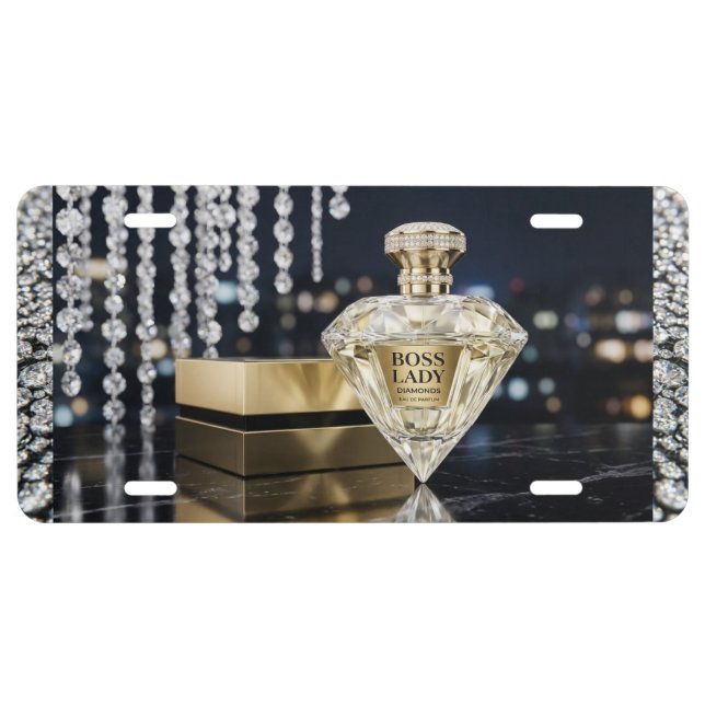 Boss Lady Aluminum License Plate (Front)