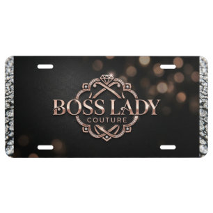 Boss Lady Aluminum License Plate