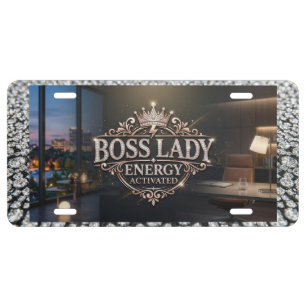 Boss Lady Aluminum License Plate