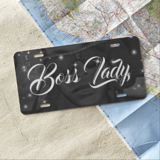 Boss Lady Aluminum License Plate