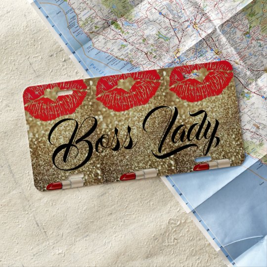 Boss Lady Aluminum License Plate | Zazzle.com