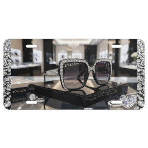 Boss Lady Aluminum License Plate