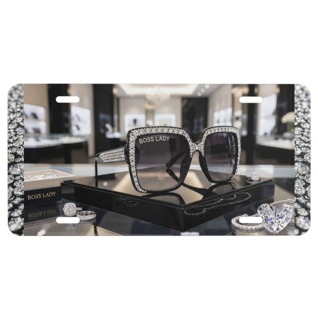Boss Lady Aluminum License Plate (Front)