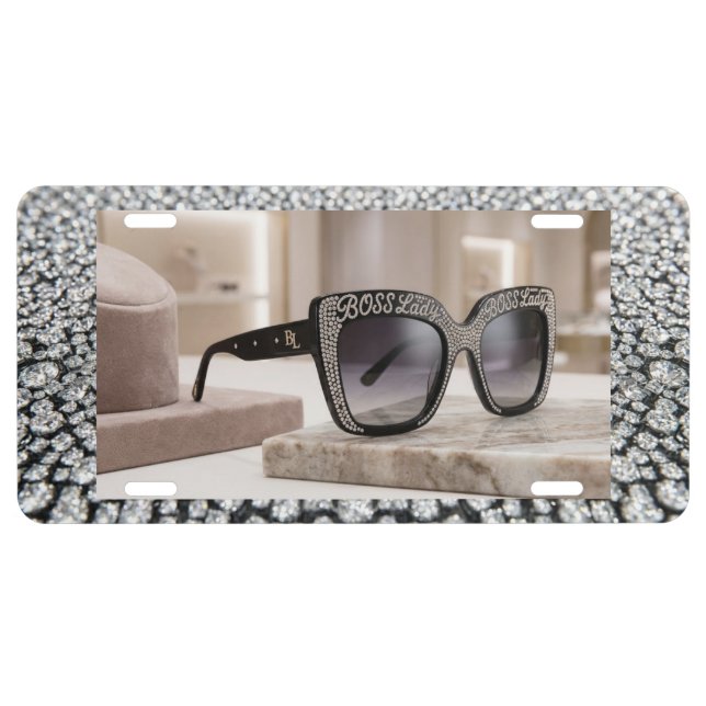 Boss Lady Aluminum License Plate (Front)