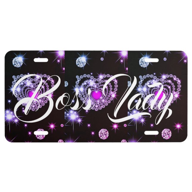 Boss Lady Aluminum License Plate (Front)