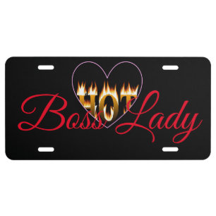 Boss Lady Aluminum License Plate
