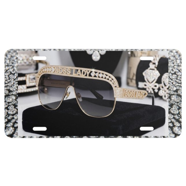 Boss Lady Aluminum License Plate (Front)