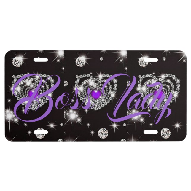 Boss Lady Aluminum License Plate (Front)