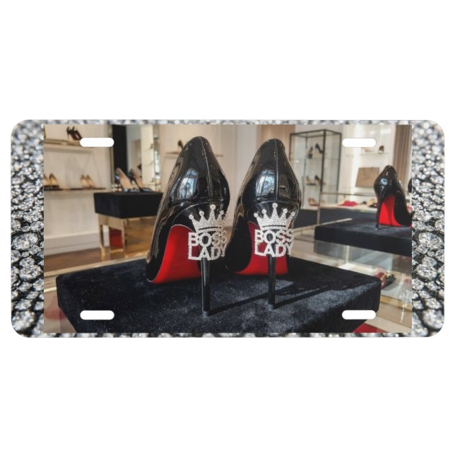 Boss Lady Aluminum License Plate (Front)