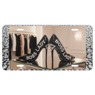 Boss Lady Aluminum License Plate