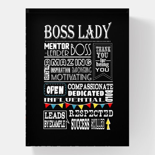 boss Lady appreciation thank  you Paperweight