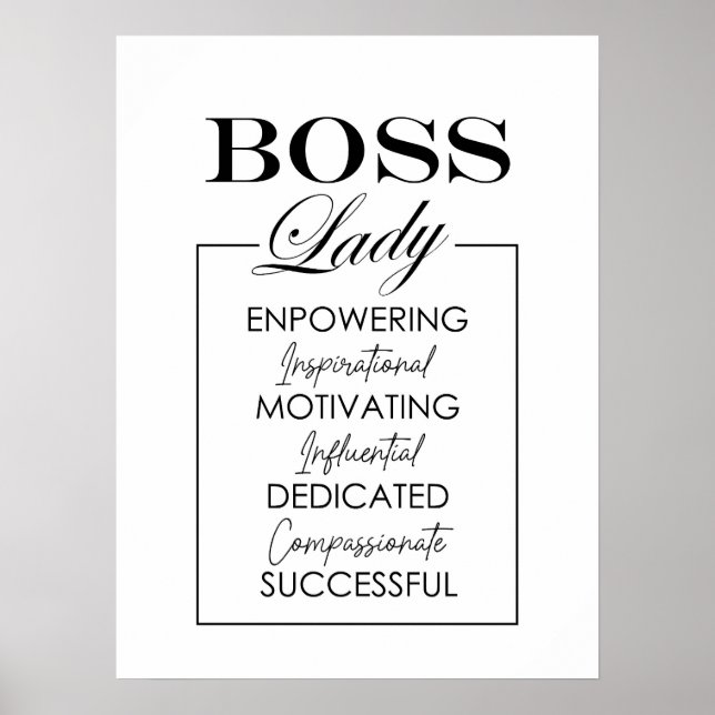 BOSS Lady Art Poster (Front)