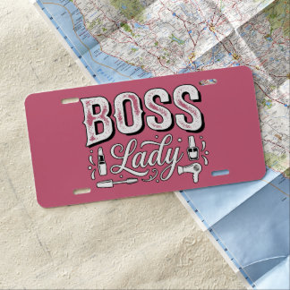 Boss Lady Beauty License Plate