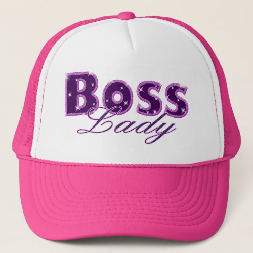 Boss Lady Bling Trucker Hat