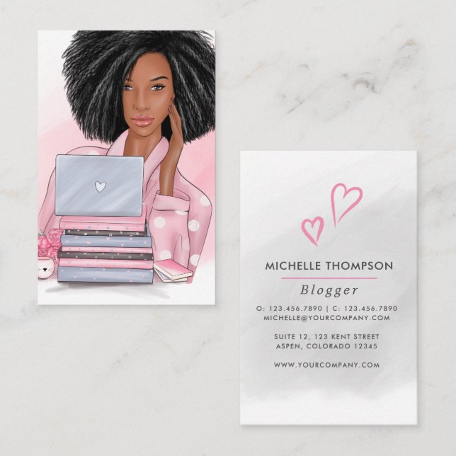 Boss Lady Blogger Business Card (Front/Back)
