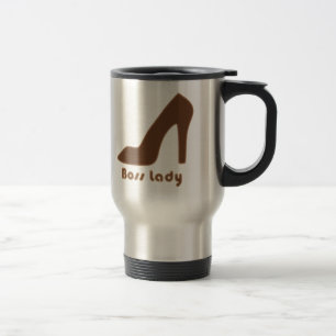 Boss Lady Brown Pump Travel Mug