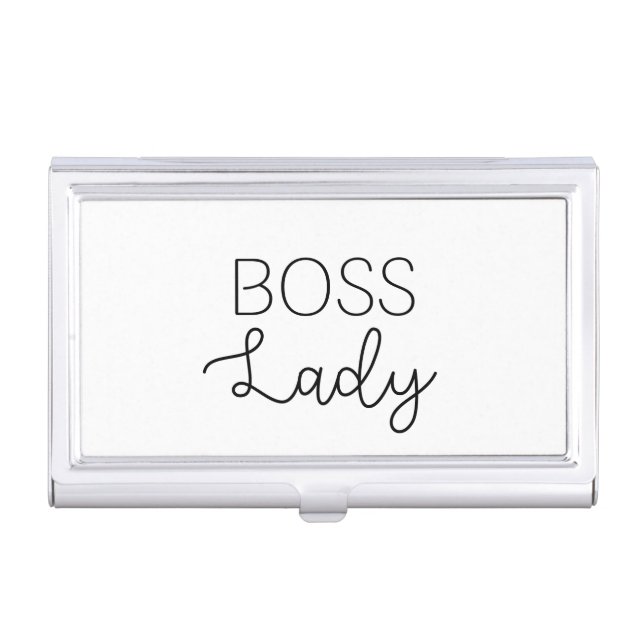Boss Lady Business Card Holder (Front)