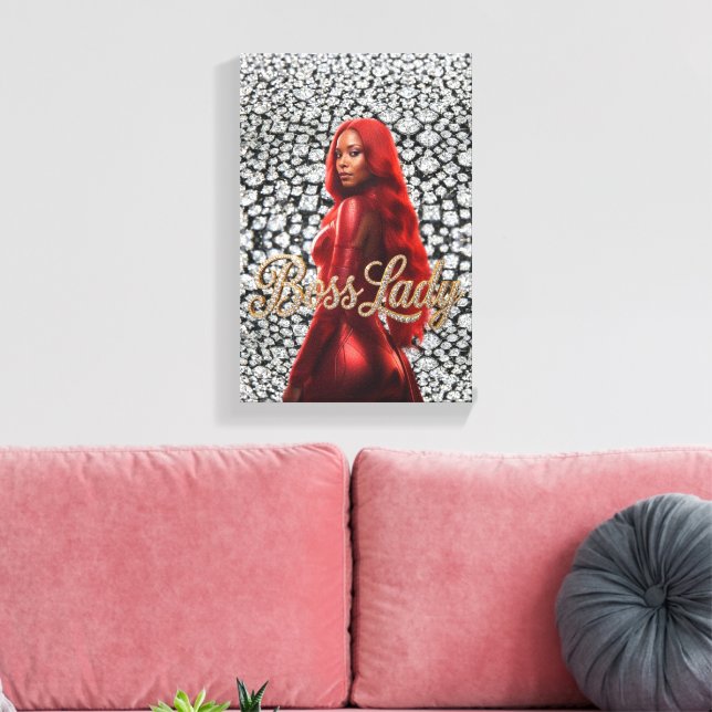 Boss Lady Canvas Print (Insitu(LivingRoom))