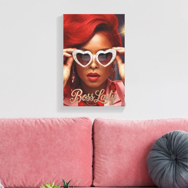 Boss Lady Canvas Print (Insitu(LivingRoom))