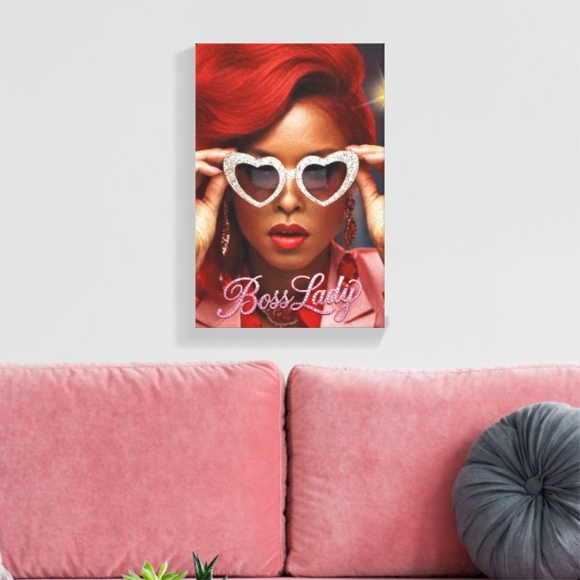 Boss Lady Canvas Print (Insitu(LivingRoom))