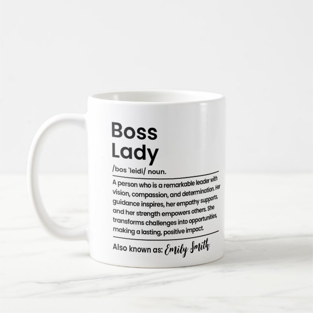 Boss Lady  Coffee Mug (Left)
